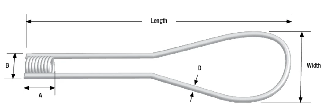 Flared loop coin insert
